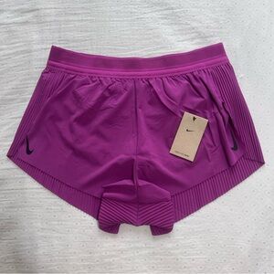 NEW WOMENS NIKE AEROSWIFT DRI FIT ADV RACING RUNNING SHORTS LARGE